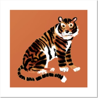 Baby Tiger Painting Posters and Art